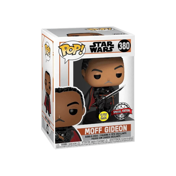 Moff Gideon #380 (Brilha no Escuro) – Funko Pop! Star Wars: The Mandalorian | Edição Especial com Protetor
