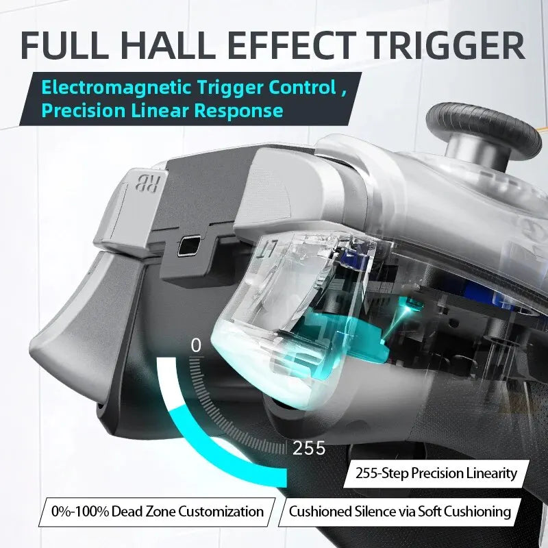 Controle Wireless Gaming MACHENIKE G5 Pro Elite com Hall Trigger, Joystick, Botões Mecha-Tactile para Nintendo Switch, PC, Android, iOS e Steam